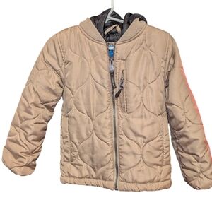 Perry Ellis Kids Beige Quilted Puffer Jacket